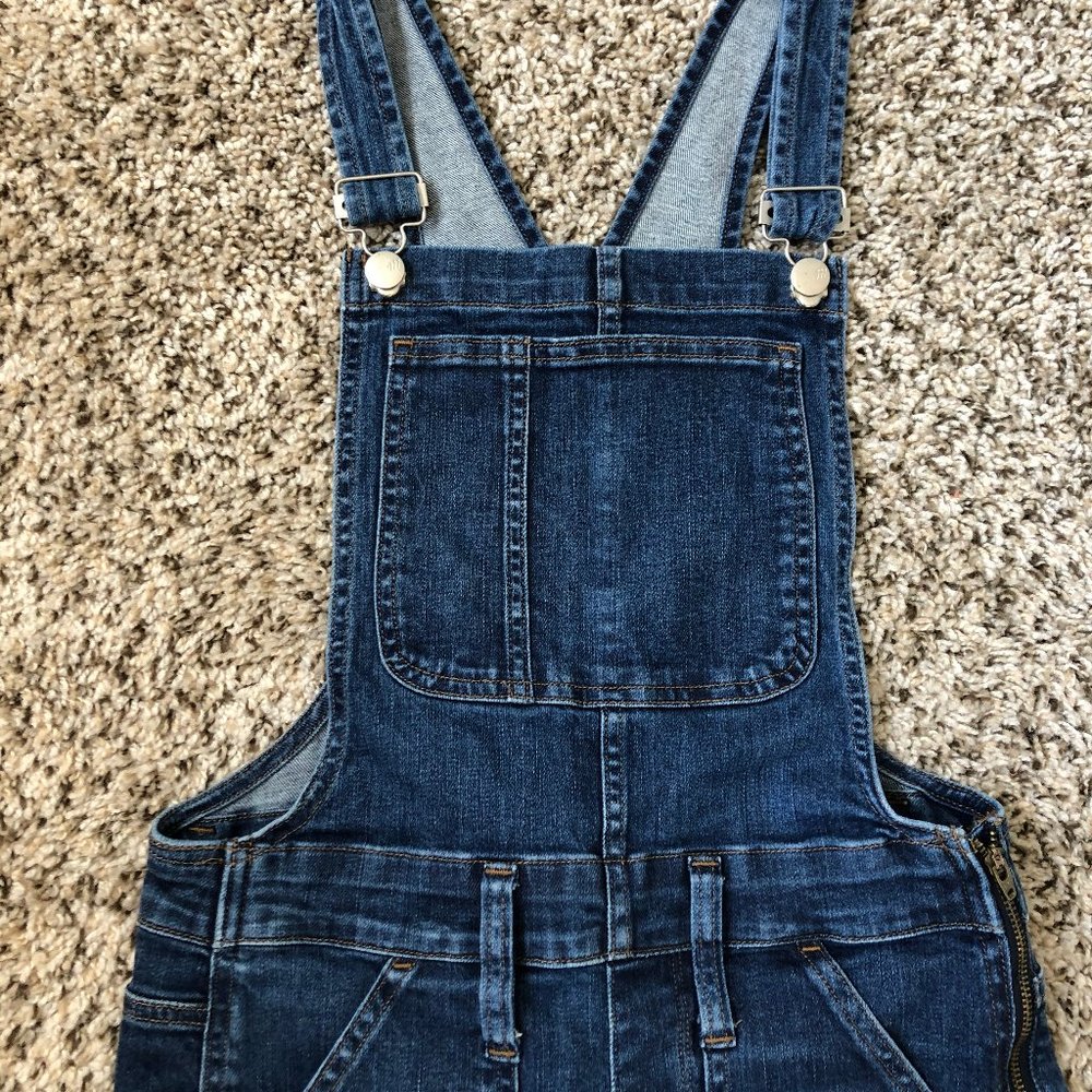 Madewell Skinny Overalls - Medium Wash Stretch